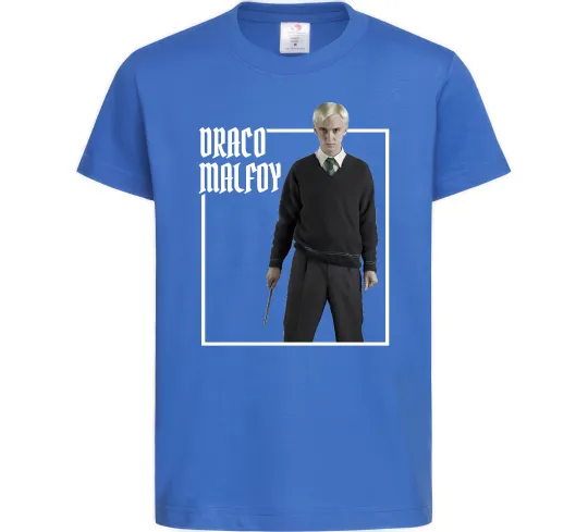 Дитяча футболка Драко Том Фелтон Яскраво-синій фото