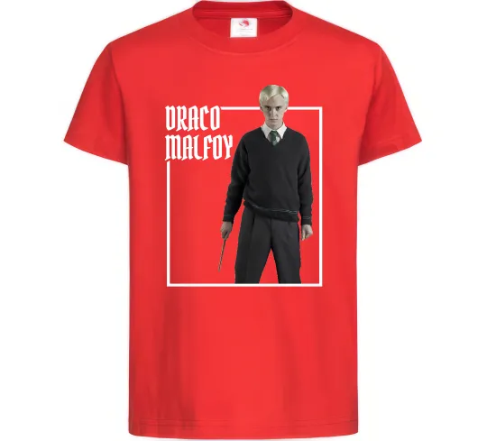 Дитяча футболка Драко Том Фелтон Червоний фото