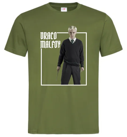 Чоловіча футболка Драко Том Фелтон Оливковий фото