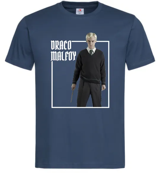 Чоловіча футболка Драко Том Фелтон Темно-синій фото