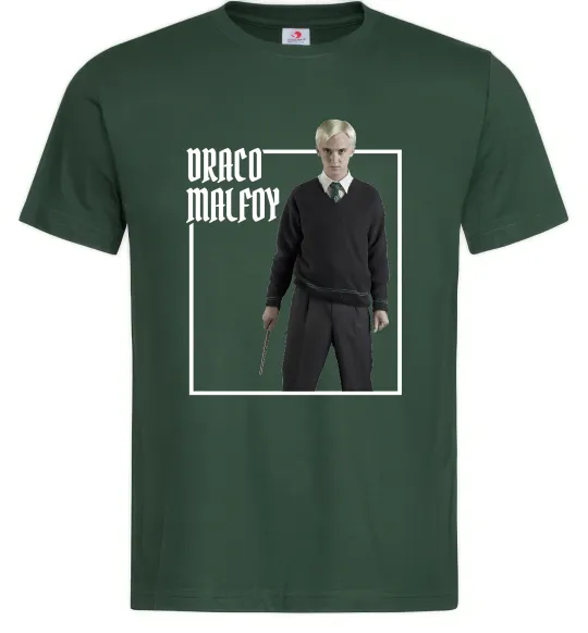 Чоловіча футболка Драко Том Фелтон Темно-зелений фото