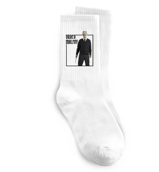 Шкарпетки Драко Том Фелтон Білий фото