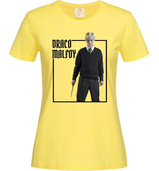 Жіноча футболка Драко Том Фелтон Лимонний фото