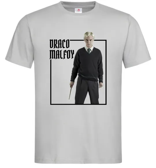 Чоловіча футболка Драко Том Фелтон Сірий фото
