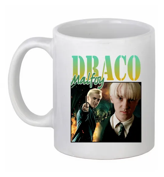 Чашка керамическая Tom Felton Draco Malfoy Белый фото