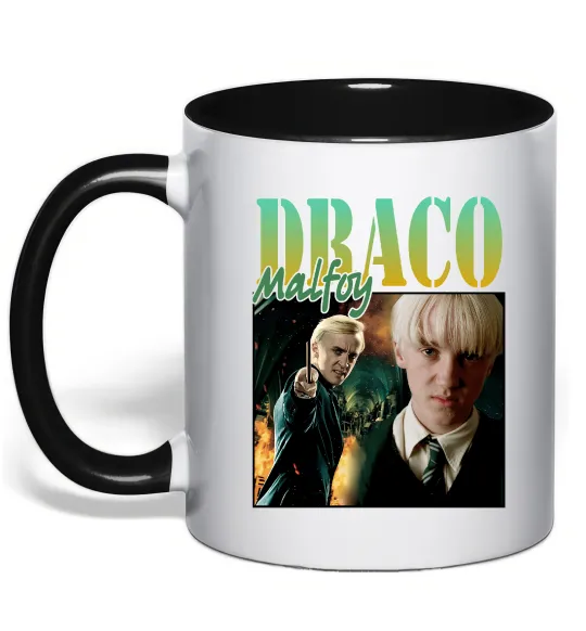 Чашка с цветной ручкой Tom Felton Draco Malfoy Черный фото