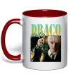 Чашка с цветной ручкой Tom Felton Draco Malfoy Красный фото