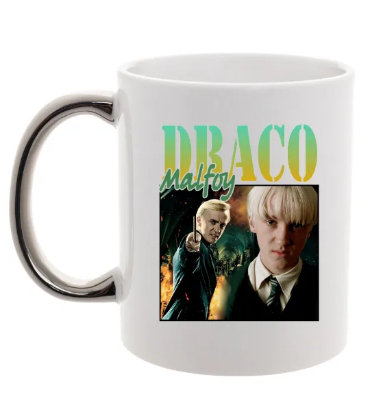 Чашка с цветной ручкой Tom Felton Draco Malfoy Серебро фото