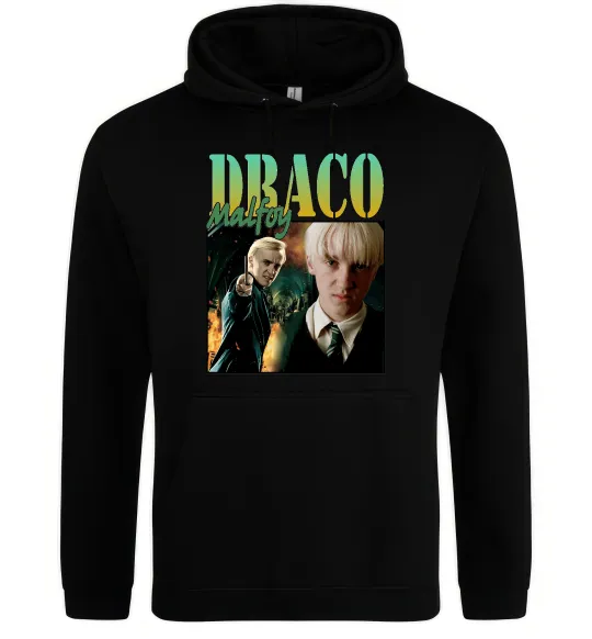Мужская толстовка (худи) Tom Felton Draco Malfoy Черный фото