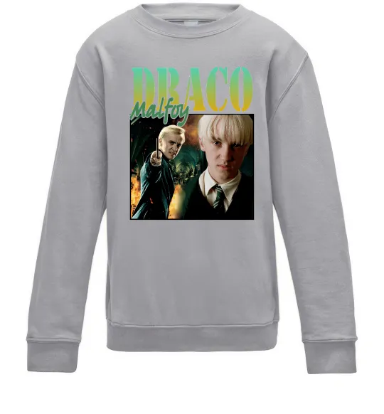 Детский Свитшот Tom Felton Draco Malfoy Серый меланж фото