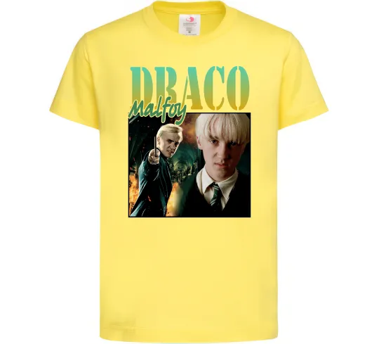 Детская футболка Tom Felton Draco Malfoy Лимонный фото