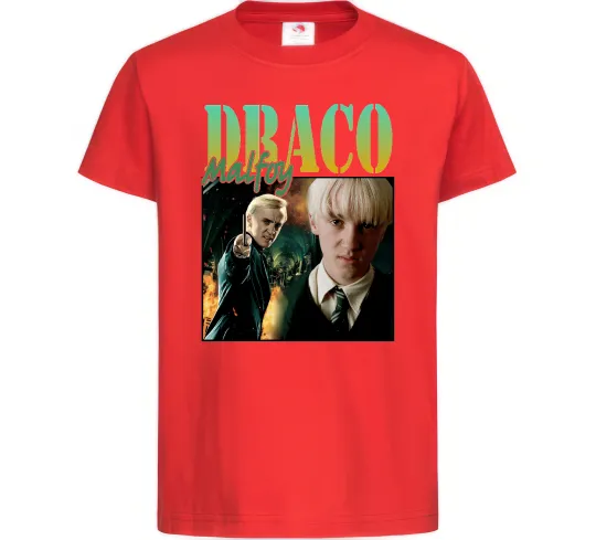 Детская футболка Tom Felton Draco Malfoy Красный фото