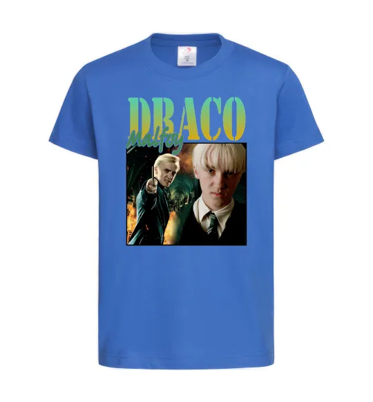 Детская футболка Tom Felton Draco Malfoy Ярко-синий фото