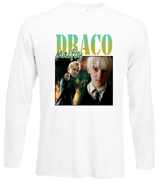 Лонгслив Tom Felton Draco Malfoy Белый фото