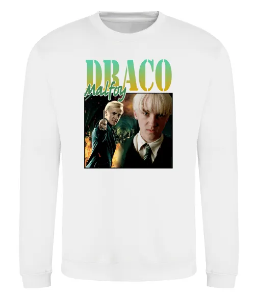 Свитшот Tom Felton Draco Malfoy Белый фото