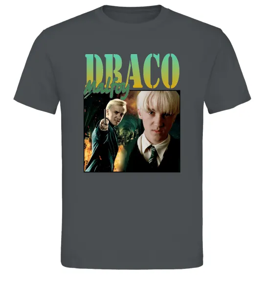 Мужская футболка Tom Felton Draco Malfoy Графит фото