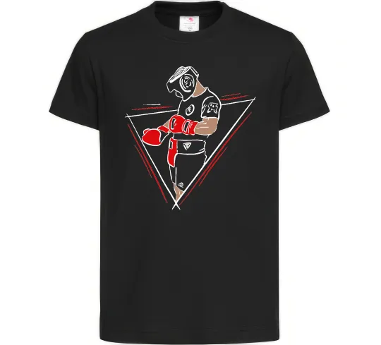 Дитяча футболка Боксер Чорний фото