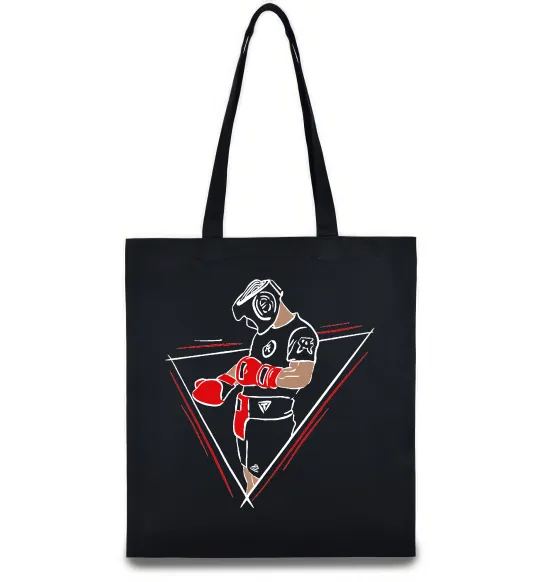 Еко-сумка Боксер Чорний фото