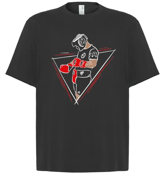 Футболка Оверсайз Боксер Чорний фото