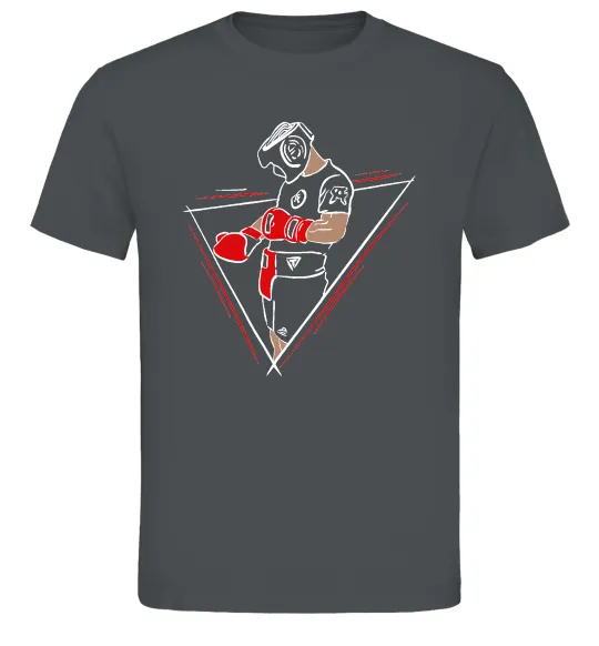 Чоловіча футболка Боксер Графіт фото