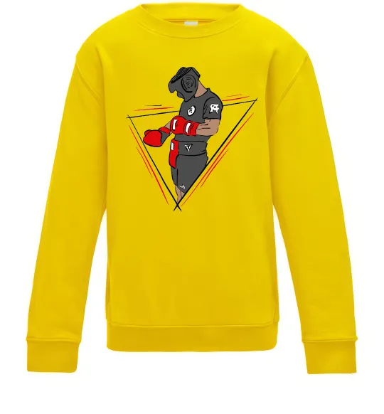 Дитячий світшот Боксер Сонячно жовтий фото