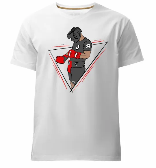 Чоловіча преміум футболка Боксер Білий фото