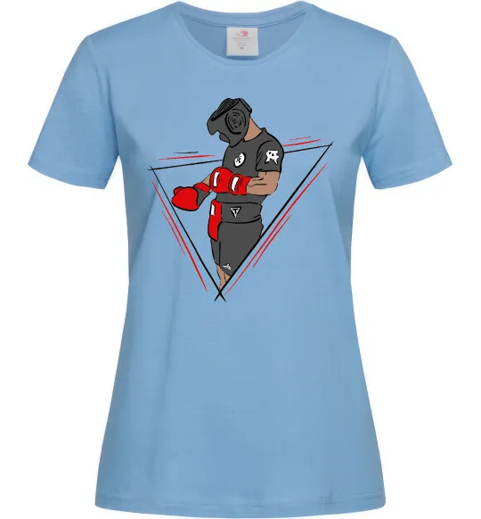 Жіноча футболка Боксер Блакитний фото