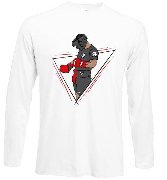 Лонгслів Боксер Білий фото