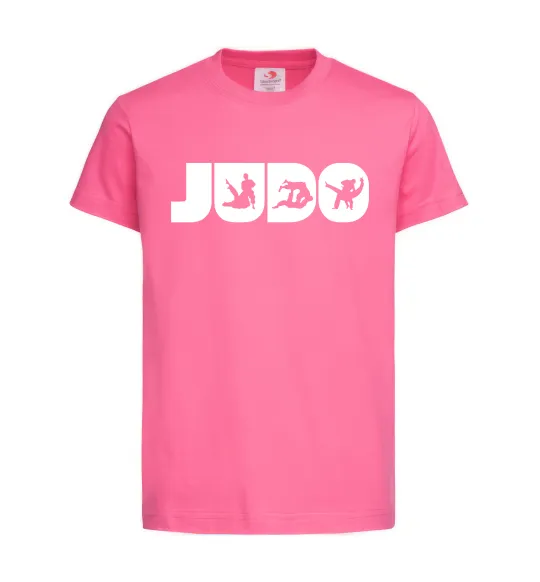 Детская футболка Judo Ярко-розовый фото