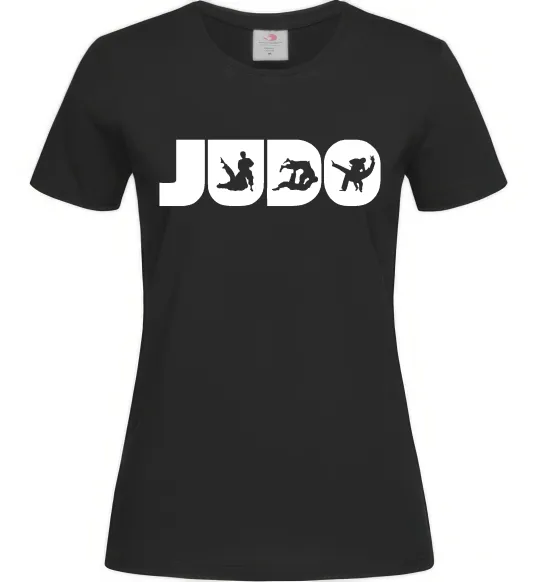 Женская футболка Judo Черный фото