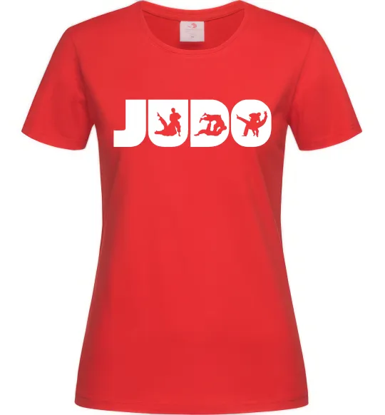 Женская футболка Judo Красный фото