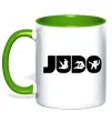 Чашка с цветной ручкой Judo Лаймовый фото