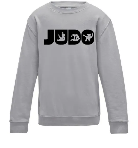 Детский Свитшот Judo Серый меланж фото