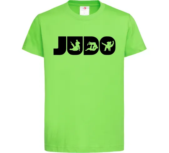 Детская футболка Judo Лаймовый фото