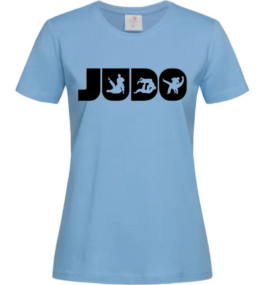 Женская футболка Judo Голубой фото