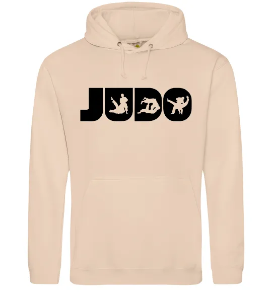 Женская толстовка (худи) Judo Песочный фото