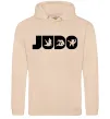 Женская толстовка (худи) Judo Песочный фото