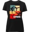 Женская премиум футболка Capoeira Черный фото