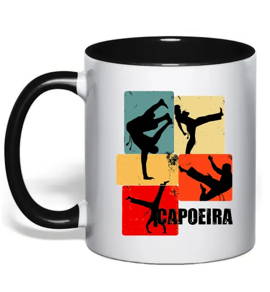Чашка с цветной ручкой Capoeira Черный фото