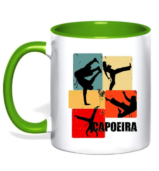 Чашка с цветной ручкой Capoeira Лаймовый фото