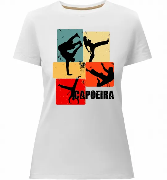 Женская премиум футболка Capoeira Белый фото