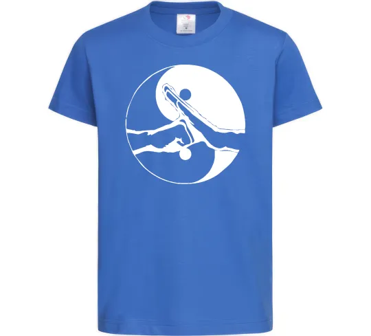 Детская футболка Інь Янь руки Ярко-синий фото