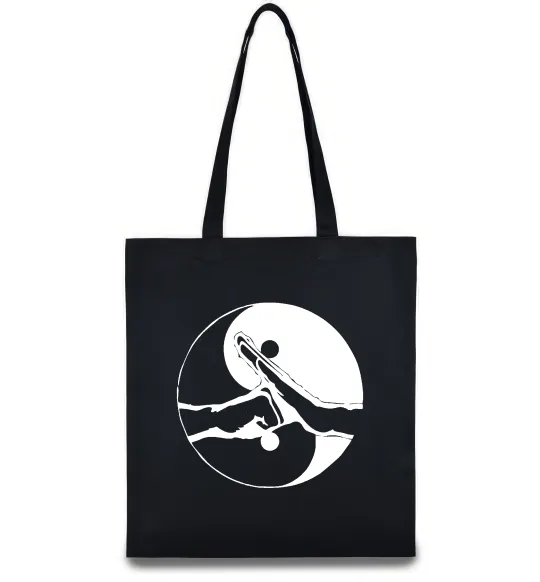 Эко-сумка Інь Янь руки Черный фото