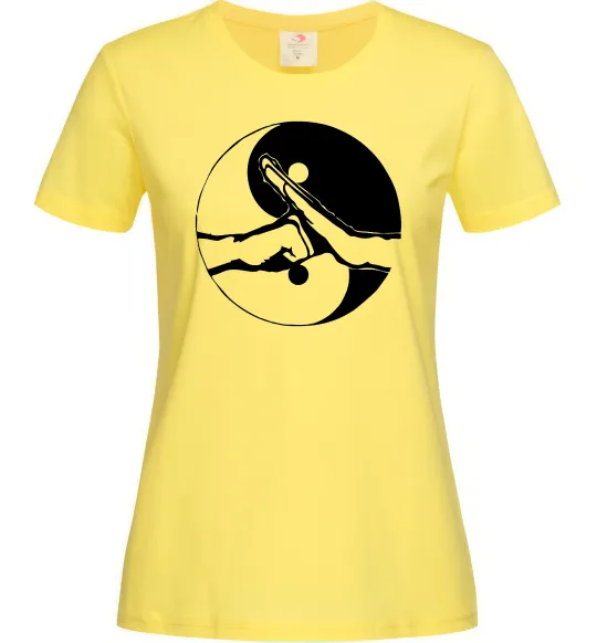 Женская футболка Інь Янь руки Лимонный фото