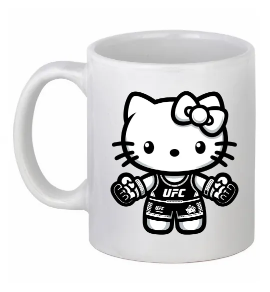 Чашка керамическая UFC Kitty Белый фото