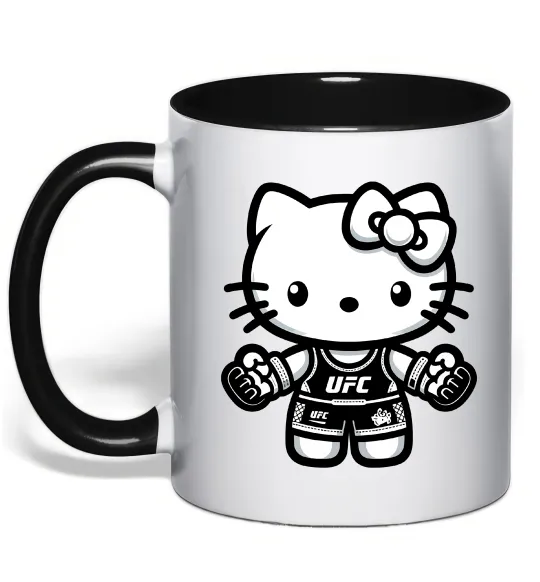 Чашка с цветной ручкой UFC Kitty Черный фото
