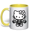 Чашка с цветной ручкой UFC Kitty Лимонный фото