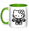 Чашка с цветной ручкой UFC Kitty Лаймовый фото