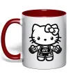 Чашка с цветной ручкой UFC Kitty Красный фото