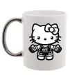 Чашка с цветной ручкой UFC Kitty Серебро фото